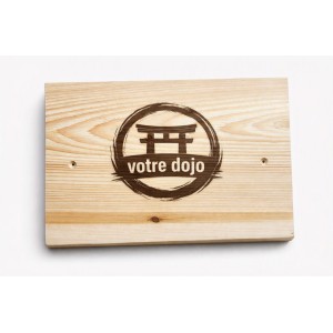 Plaque de bois gravé personnalisée – 8 x 11 po