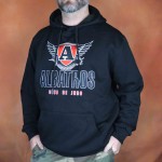 Chandail à capuchon noir adulte Albatros/Dojo Domaine-du-Roy