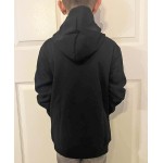 Chandail à capuchon noir enfant Albatros/Dojo Domaine-du-Roy